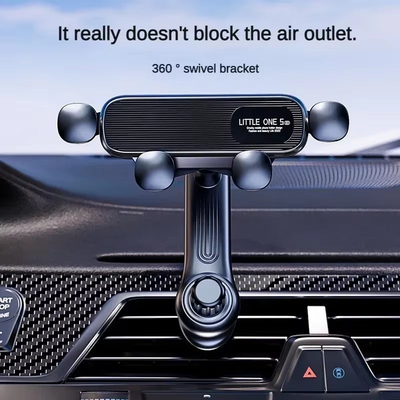 Gravity Car Phone Holder for 4.7-7 Inch Mobile Phone Car Air Vent Phone Mount Universal Shockproof GPS Clip Smartphone Stand