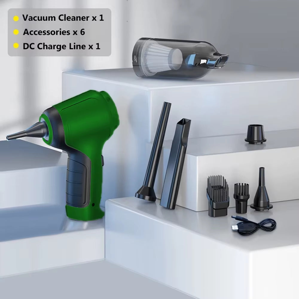 Car Wireless Vacuum Cleaner Strong Suction Handheld Wet Dry Auto Vacuum Home & Car Dual Use Mini Vacuum Cleaner Home Appliance