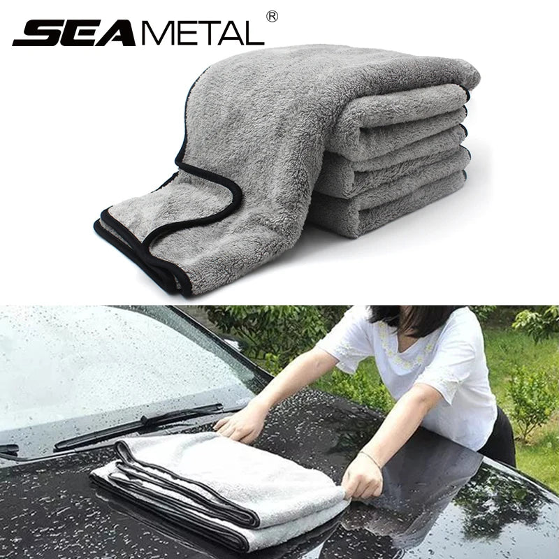 Microfiber Car Washing Towel 100X40Cm Ultra-Soft Car Cleaning Towels High Absorbent Drying Cloth Wash Towel for Car Detailing