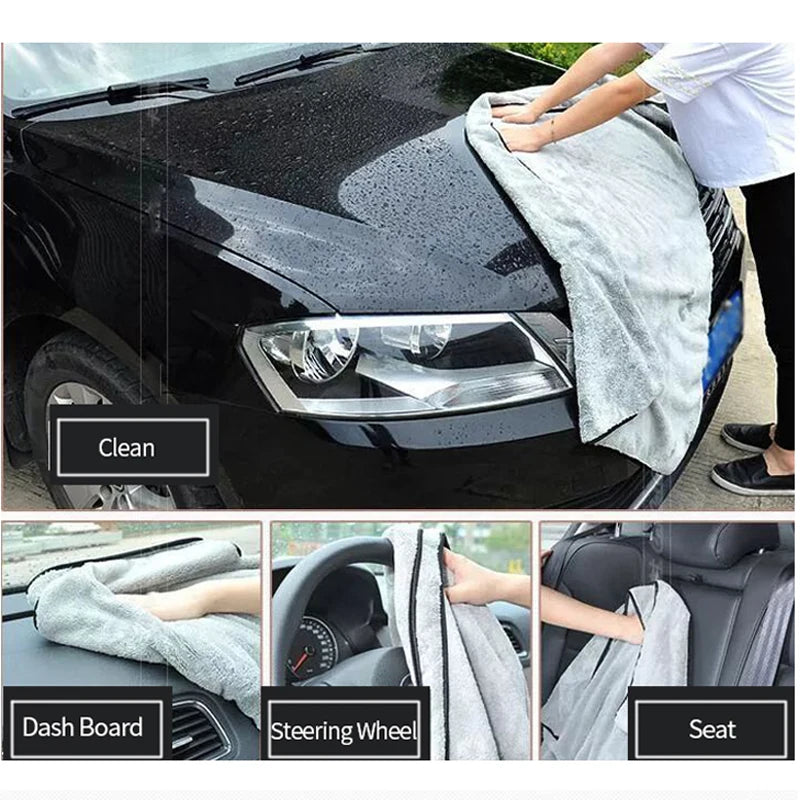 Microfiber Car Washing Towel 100X40Cm Ultra-Soft Car Cleaning Towels High Absorbent Drying Cloth Wash Towel for Car Detailing