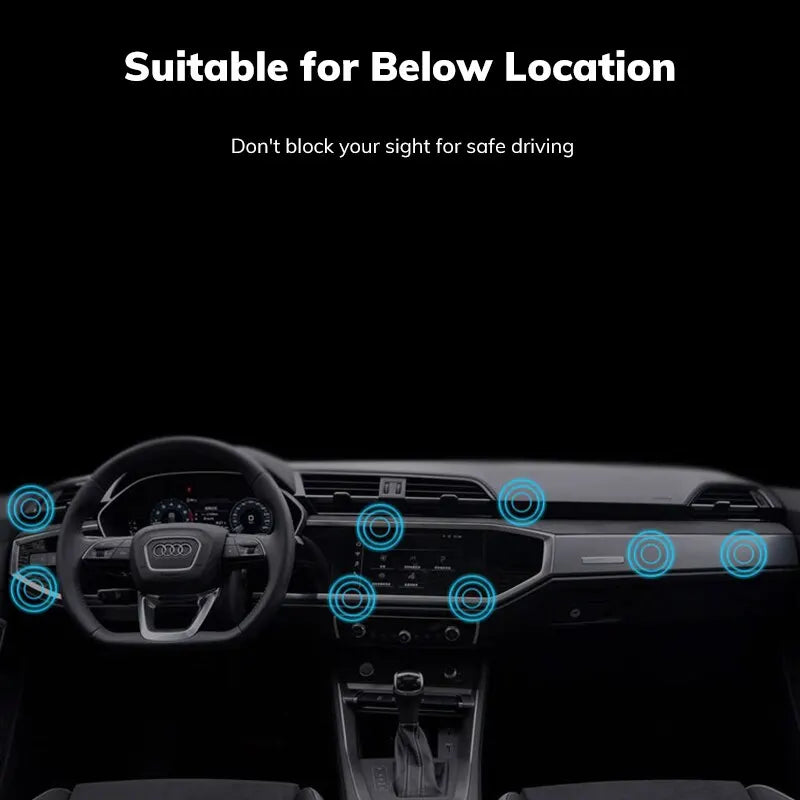 TOPK Magnetic Car Phone Holder – Universal Strong Magnet Dashboard Mount for Hands-Free GPS Navigation (for iPhone 17, 16, 15, 14, Samsung & All Smartphones)