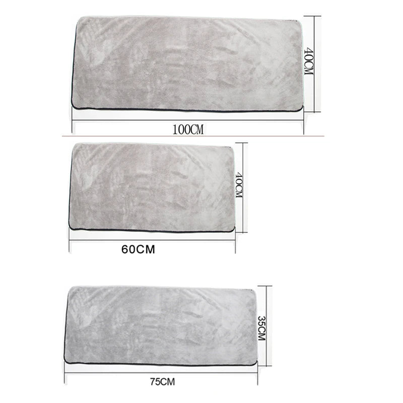 Microfiber Car Washing Towel 100X40Cm Ultra-Soft Car Cleaning Towels High Absorbent Drying Cloth Wash Towel for Car Detailing