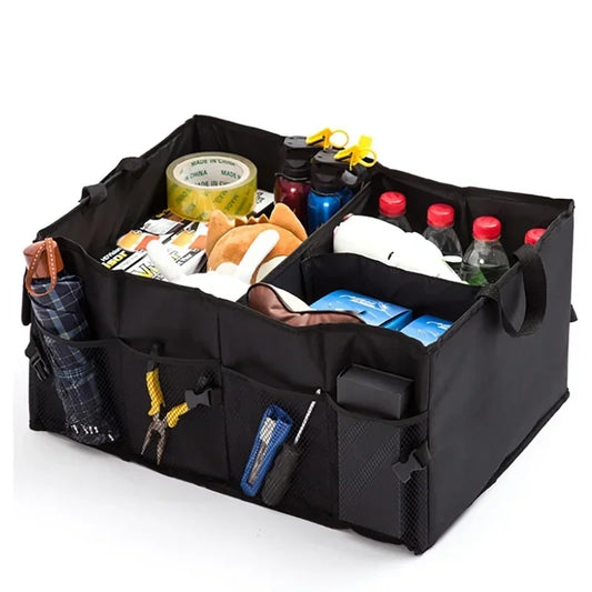 Collapsible Car Trunk Organizer – Heavy-Duty 600D Oxford Storage Box (56×40×26 cm)