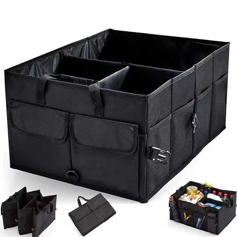 Collapsible Car Trunk Organizer – Heavy-Duty 600D Oxford Storage Box (56×40×26 cm)