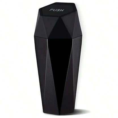 Portable Mini Car Storage Box Car Trash Can with Lid Garbage Waterproof Box Mobile Trash Bin