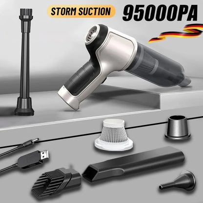 Car Wireless Vacuum Cleaner Strong Suction Handheld Wet Dry Auto Vacuum Home & Car Dual Use Mini Vacuum Cleaner Home Appliance
