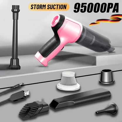 Car Wireless Vacuum Cleaner Strong Suction Handheld Wet Dry Auto Vacuum Home & Car Dual Use Mini Vacuum Cleaner Home Appliance