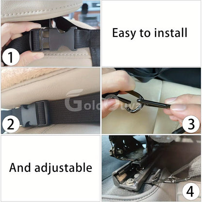 Car Dog Net Barrier, 21 X 21 in Adjustable Mesh Obstacle Car Dog Barrier Net Car Back Seat Pet Fence Car Pet Isolation Protectiv
