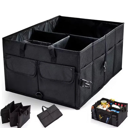 Collapsible Car Trunk Organizer – Heavy-Duty 600D Oxford Storage Box (56×40×26 cm)